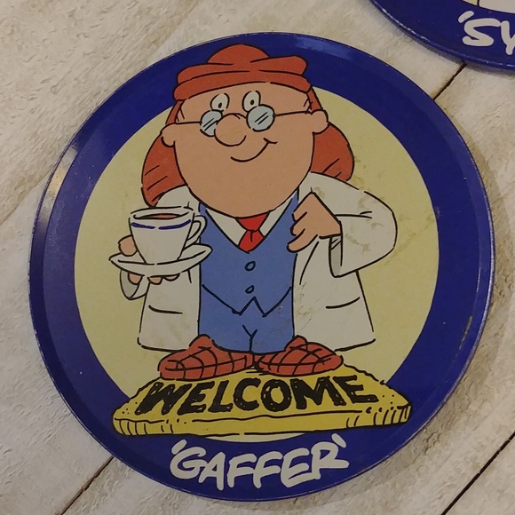 🎉2/$16 Vintage Tetley Tea Coasters Gaffer and Sydney From England - Picture 2 of 4
